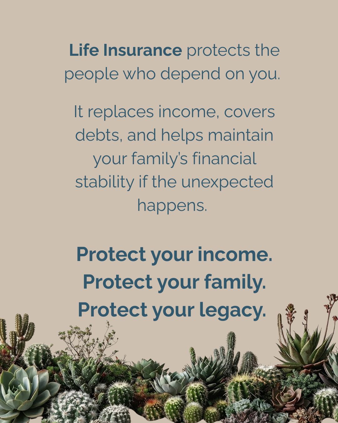Most people think life insurance is just about covering funeral costs but from a Certified Financial Planner’s™ perspective, it’s much bigger than that.
ㅤ
Life insurance is a strategy, not just a policy.
ㅤ
It protects your family’s lifestyle by replacing lost income. It helps pay off debts so your loved ones aren’t left carrying financial burdens. It can fund your children’s education, cover estate taxes, and even play a role in long-term wealth planning.
ㅤ
For business owners, it can ensure continuity. For families, it creates stability during the most uncertain times.
ㅤ
The truth is, life insurance isn’t for you it’s for the people who depend on you.
ㅤ
If your income, your presence, or your financial contributions matter to someone else, then having a plan in place isn’t optional it’s responsible.
ㅤ
Smart financial planning isn’t just about growing wealth. It’s about protecting it, too.
ㅤ
.
ㅤ
ㅤ
ㅤ
.
ㅤ
ㅤ
ㅤ
.
ㅤ
ㅤ
ㅤ
.
ㅤ
ㅤ
ㅤ
This is for educational purposes only and is not personalized financial or tax advice. Always consult a qualified professional regarding your specific situation.
ㅤ
ㅤ
#LifeInsurance #CFA #FinancialPlanning #WealthProtection #FinancialAdvisor #MoneyMatters #PersonalFinance #FinancialSecurity #ProtectYourFamily #WealthBuilding #FinancialLiteracy #InsurancePlanning #SmartMoney #FuturePlanning #FinancialEducation #LegacyPlanning #IncomeProtection #BuildWealth #MoneyTips #FinanceTips #SecureYourFuture #MidlandTX